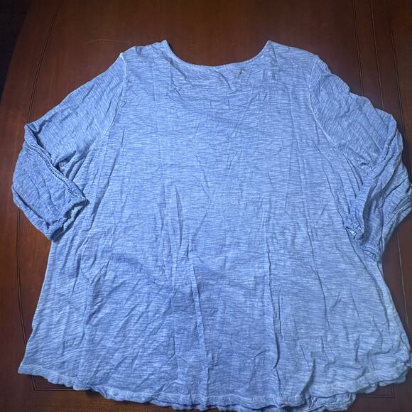 New Directions Blue Top Size 3X - Picture 6 of 6